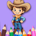 Coloring Book: Cowboy